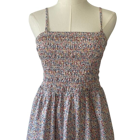 Old Navy Floral Midi Dress - Pink and White - Picture 2 of 12